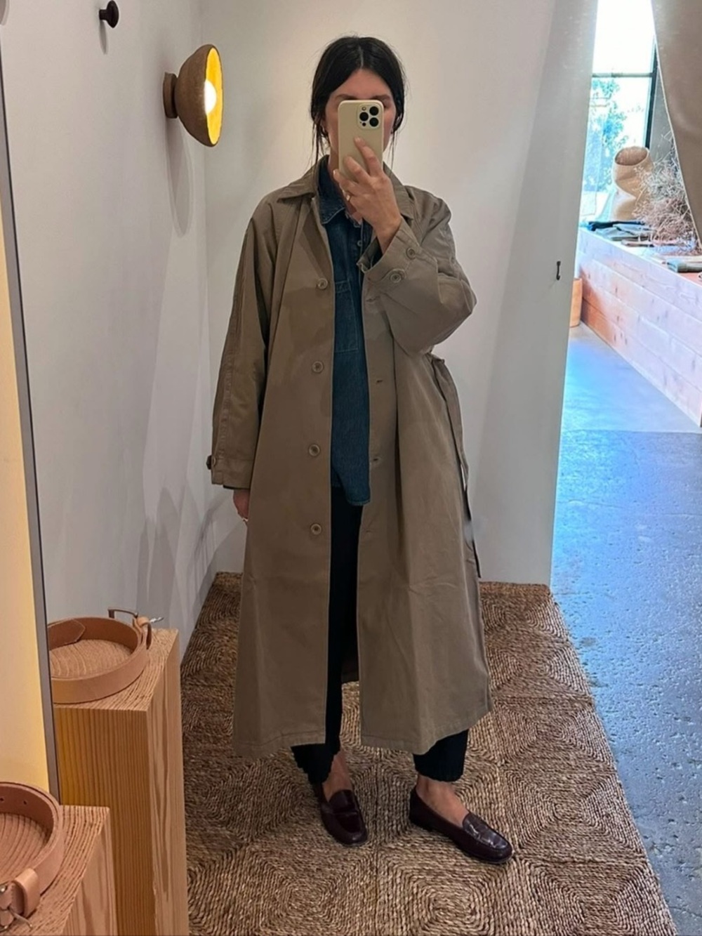 Ozma Oversized Trench, Organic Twill,
Olive Khaki